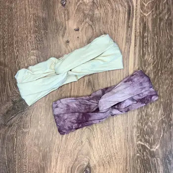 Twisted Headband Set (2A)- Purple Rain/Sabino