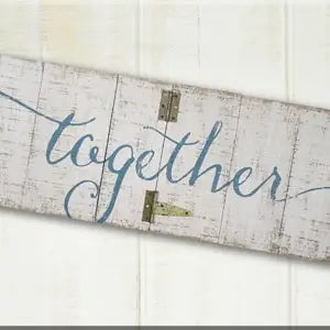 Long Together Hinged Hanging Pallet Sign