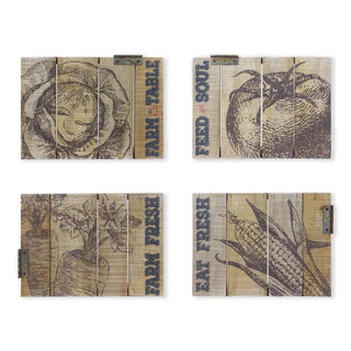 Large Veggie Pallet Sign set (4)