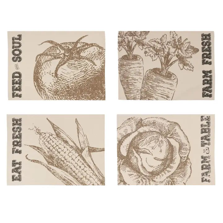 Farmers Market Placemat set (4A)