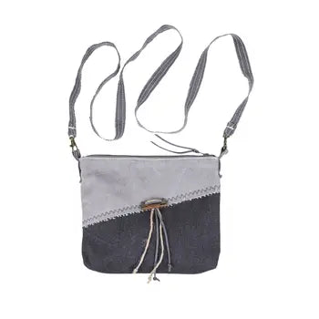 Sophie - Grey Zipper Pouch w/Strap