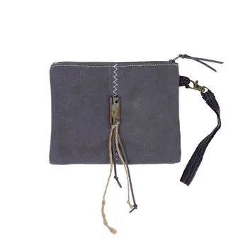 Willow -Grey Wristlet