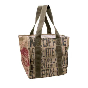 Vintage Coffee Square Tote