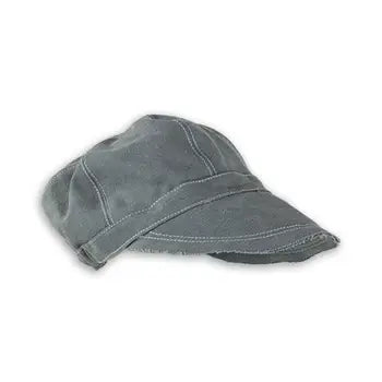 Priscilla Slate Canvas Newsboy Hat