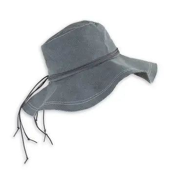 Hannah Slate Canvas Boho Hat