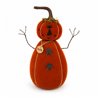 Puffle the Puffy Pumpkin 11" | Primitive Fall Decor