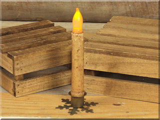 Antique Silver Snowflake Taper Holder