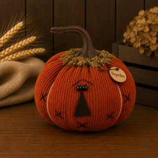 Paprika the Puffy Pumpkin 6" | Primitive Fall Decor