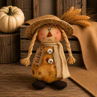 Goldie the Scarecrow 7.5" | Primitive Fall Decor