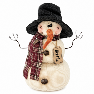 Bennie the Snowman 11" Primitive Christmas Decor