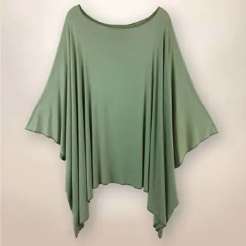 Naomi - Low Sides Tunic -Cactus Green