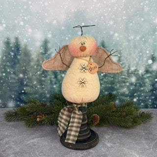 Shine the Snow Angel on Small Spindle
