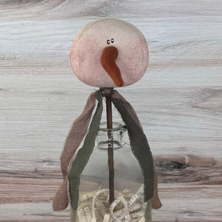 Prim Snowman  Ornament Wand