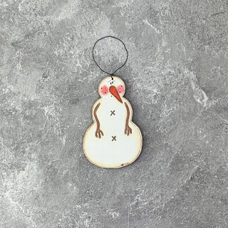 Small Simple Snowman Doodle Ornament