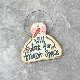 Medium  Freezer Space Snowman Ornament