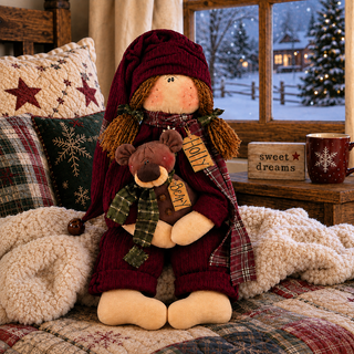 Holly & Beary - Design Week Collaboration | 24" Primitive Christmas Bear Decor