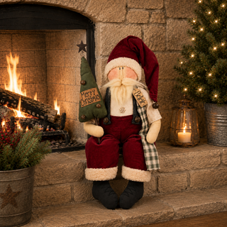 Believe the Santa Claus | 32" Primitive Christmas Santa Decor