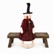Jolene the Jingle Bell Snowman 24" Primitive Christmas Decor