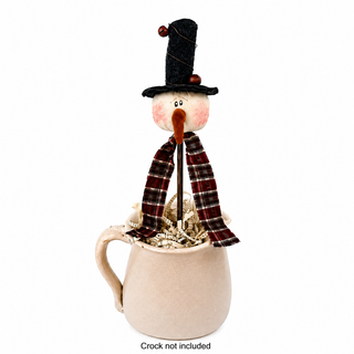 Jingle Bell Snowman Wand 16" Primitive Christmas Decor