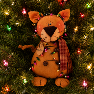 Cheddar the Christmas Cat 7" Primitive Christmas Decor