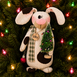 Colby the Christmas Pup 9" Primitive Christmas Decor