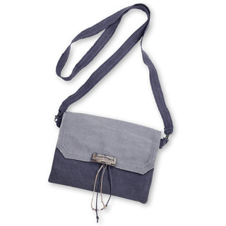 E19822 Lexi Grey Fold Over Crossbody