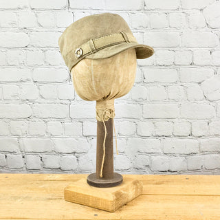 E19831 Vicki Sand Canvas Military Hat