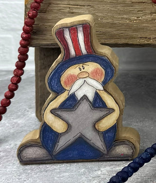 Small Uncle Sam Doodle Sitter (Sold Separately)