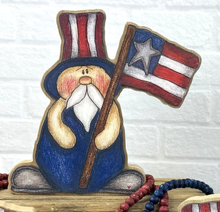 Medium Uncle Sam Doodle Sitter (Sold Separately)