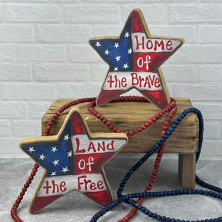 Medium Patriotic Flag Star Doodle Sitter (Sold Separately)