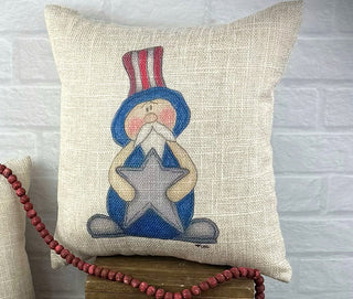 Small Uncle Sam Doodle Pillow (Sold Separately)