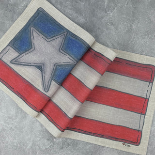 Flag Doodle Runner 14x36