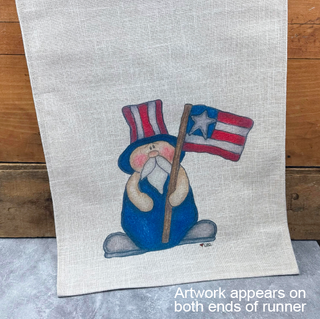 Uncle Sam Doodle Runner 14x52