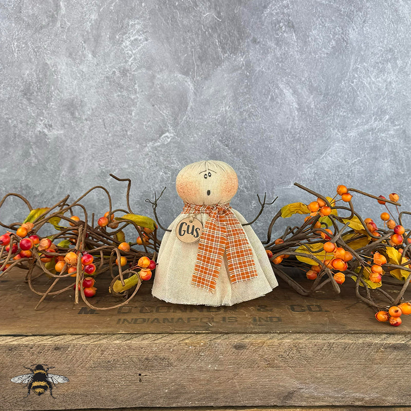 Gus the Baby Ghost - Handmade Primitive: Whimsical Collectible Spooky Ghost for Halloween Décor by Honey and Me, Inc™