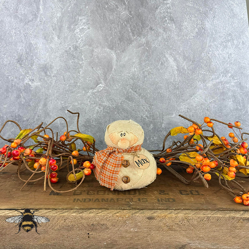 Max the Baby Mummy - Handmade Primitive: Whimsical Soft Sculpture Collectible for Halloween Décor by Honey and Me, Inc™