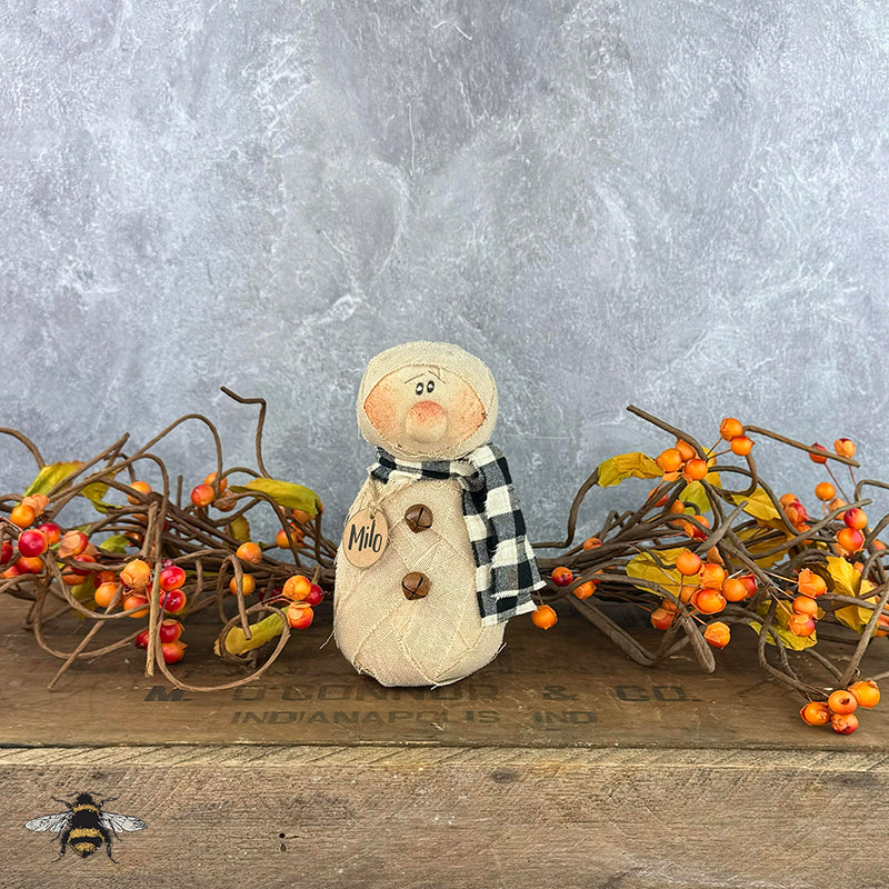 Milo the Baby Mummy - Handmade Primitive: Whimsical Soft Sculpture Collectible Mummy for Halloween Décor by Honey and Me, Inc™