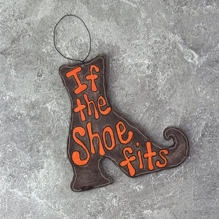 Large Witch Boot Doodle Ornament