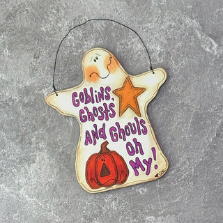 Goblins, Ghosts and Ghouls Doodle Ornament