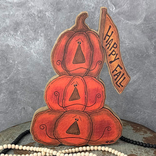 Large Jack-O-Lantern Doodle Stack Sitter