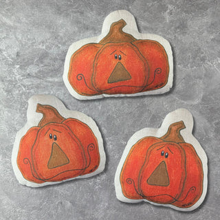Jack-O-Lantern Doodle Shaped-Pillow (Sold Separately)