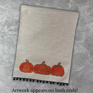 Trio Jack-O-Lantern Doodle Runner