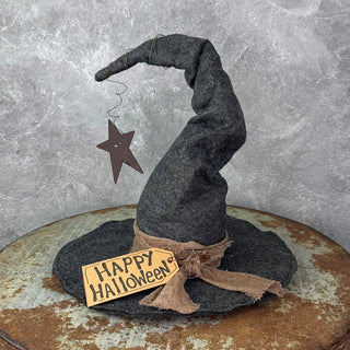 Happy Halloween Prim Witch Hat