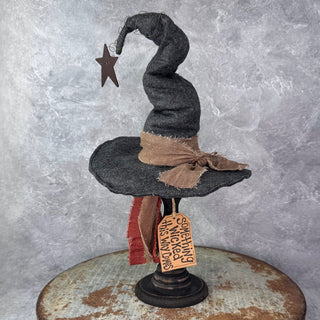 Prim Witch Hat on Spindle