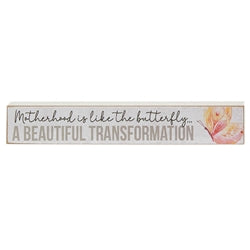 Motherhood Butterfly Mini Stick Block Sign, Sold Separately