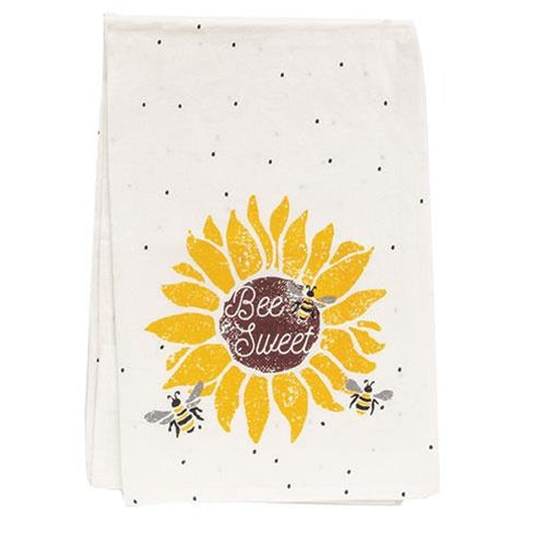 Bee Sweet Bees & Sunflower Tea Towel