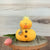 Crew the Chicklet - Whimsical Primitive Textile Art: Handmade Soft Sculpture Collectible Baby Chick by Honey and Me, Inc™