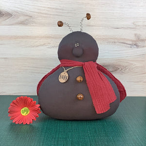 Lady the Ladybug Pillow- Handmade Whimsical Ladybug Pillow Soft Sculpture Collectible Spring & Summer Décor by Honey and Me, Inc™