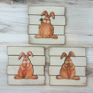 Small  Whimsy Wabbit Doodle Plank Sign (sold separately)