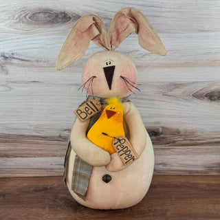 Bell  the Rustic Rabbit with Pepper the Chick