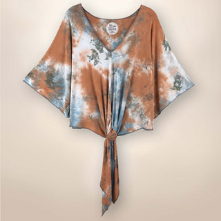 SS2005B Paige - Tie Front Kimono - Cholla